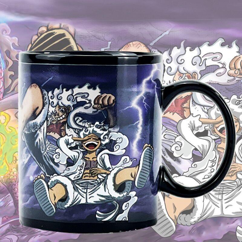 원피스 메이크업 거울 색상 변경 커피 머그컵 세라믹 열 - Anime Merchandise Mugs 리뷰 및 가격
